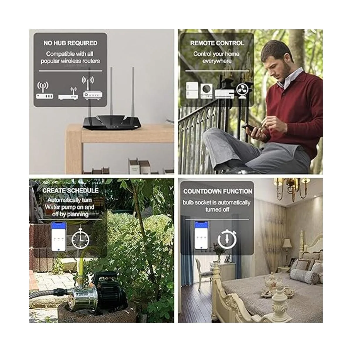 LoraTap Adaptador de enchufe de bombilla LED WiFi_3