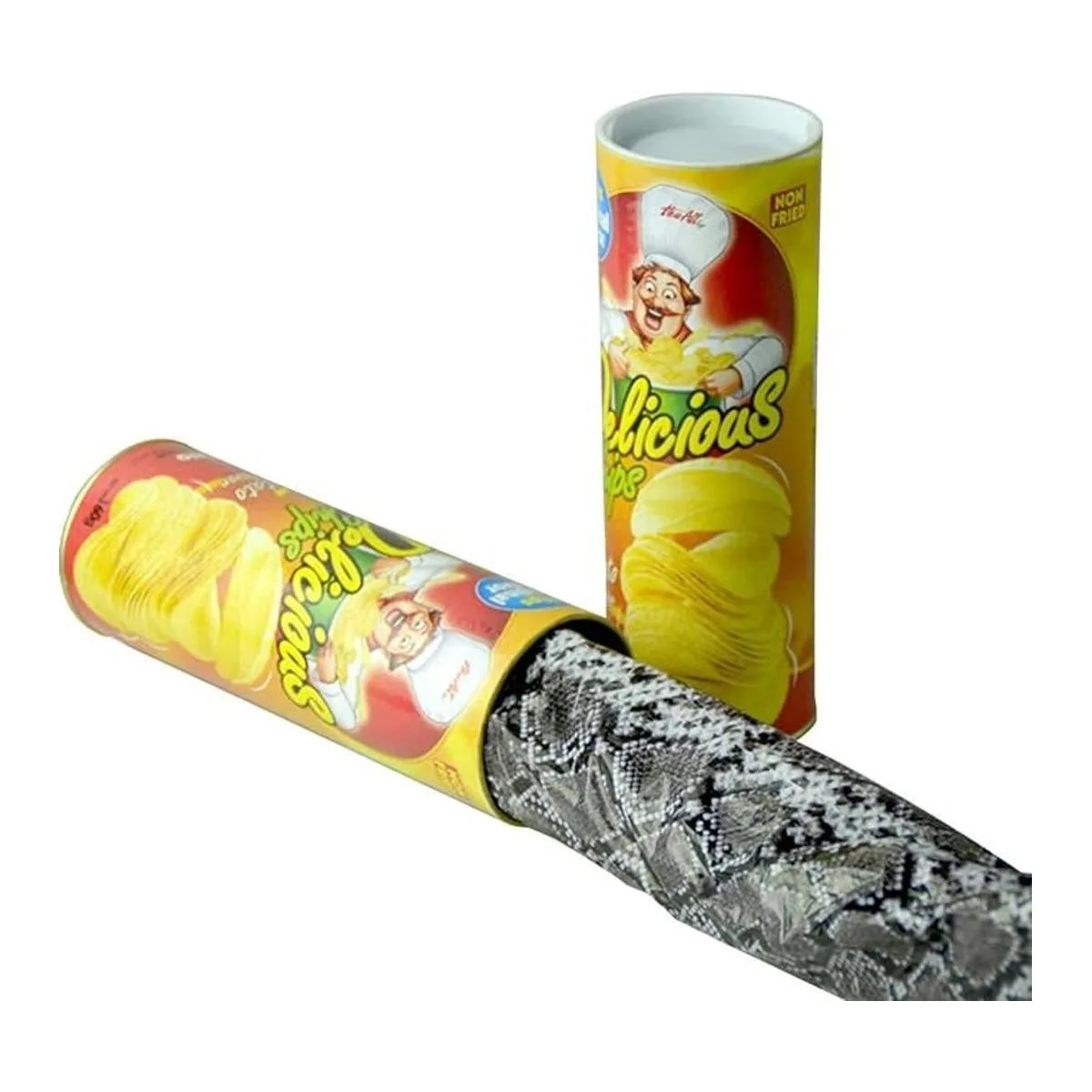 Blppldyci El juguete de serpiente de papas fritas puede