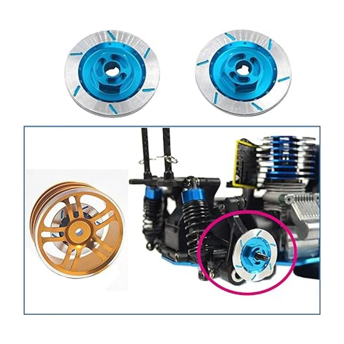 4 piezas ShareGoo aleación de aluminio 0.472 in llanta_2