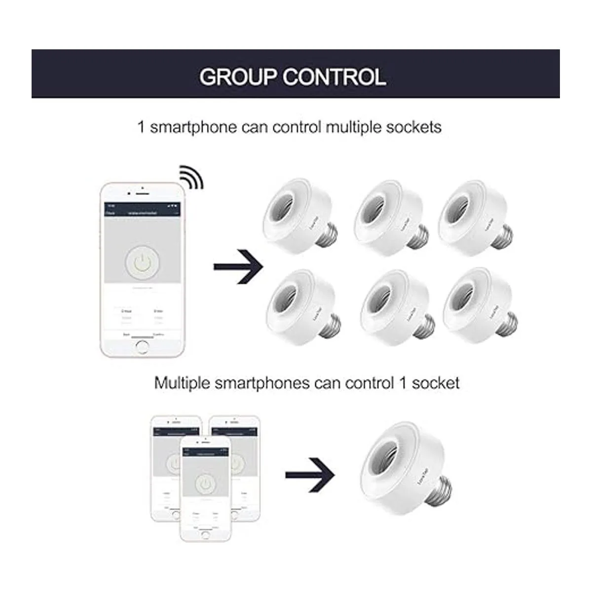 LoraTap Adaptador de enchufe de bombilla LED WiFi_4