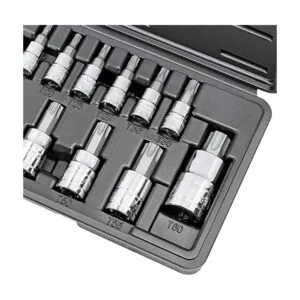 CARBYNE Torx Juego de enchufes de 14 piezas tamaños T8 a