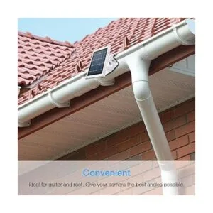 HOLACA Weatherproof Gutter Mount for Ring Solar Panel Wall_4