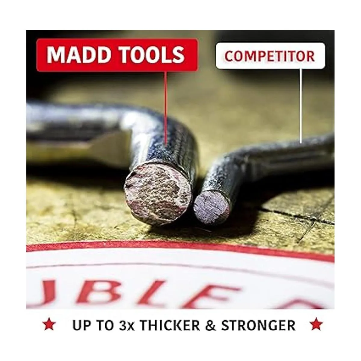 Ganchos de metal extra grueso de 14 para tablero de 60