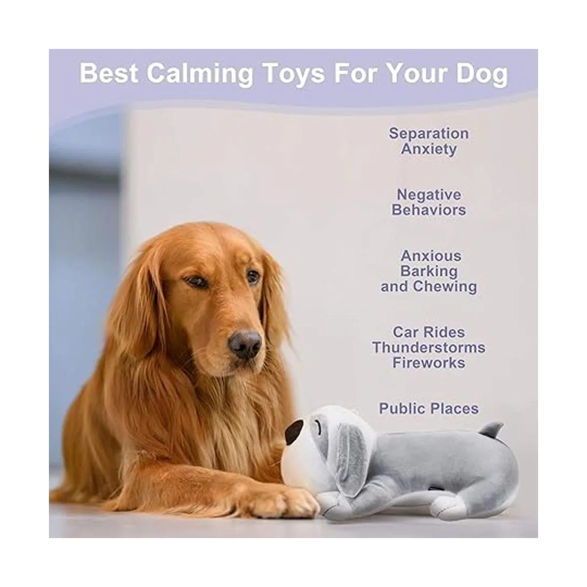 Moropaky Heartbeat Dog Toy Puppy Toy Dog Anxiety Toy to