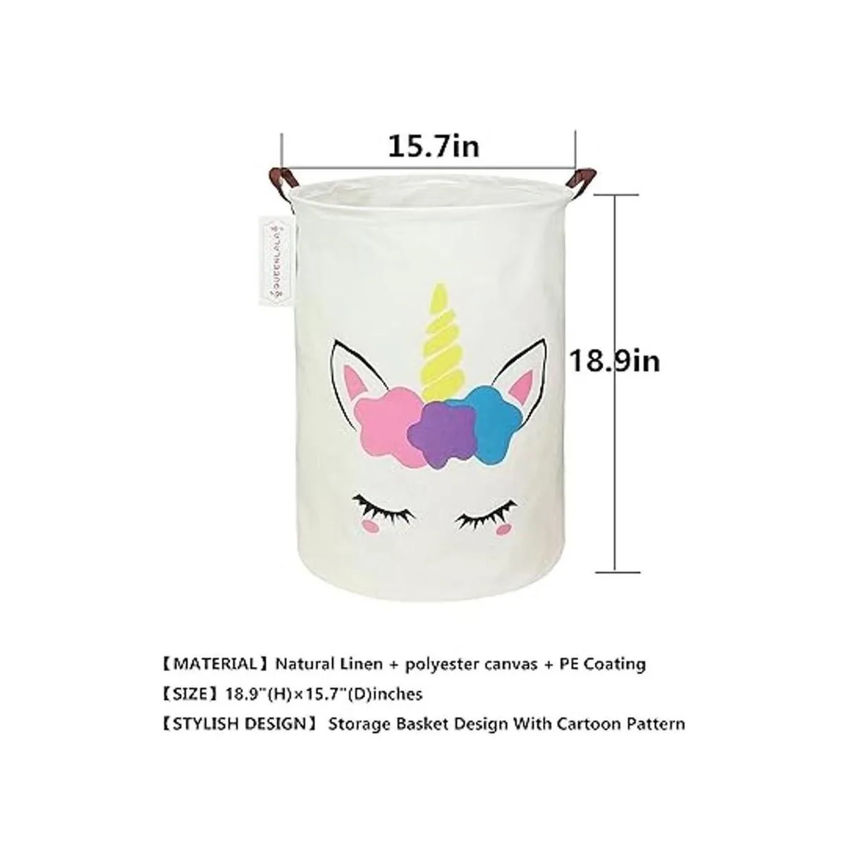 Cesta de almacenamiento grande de QUEENLALA plegable y_2