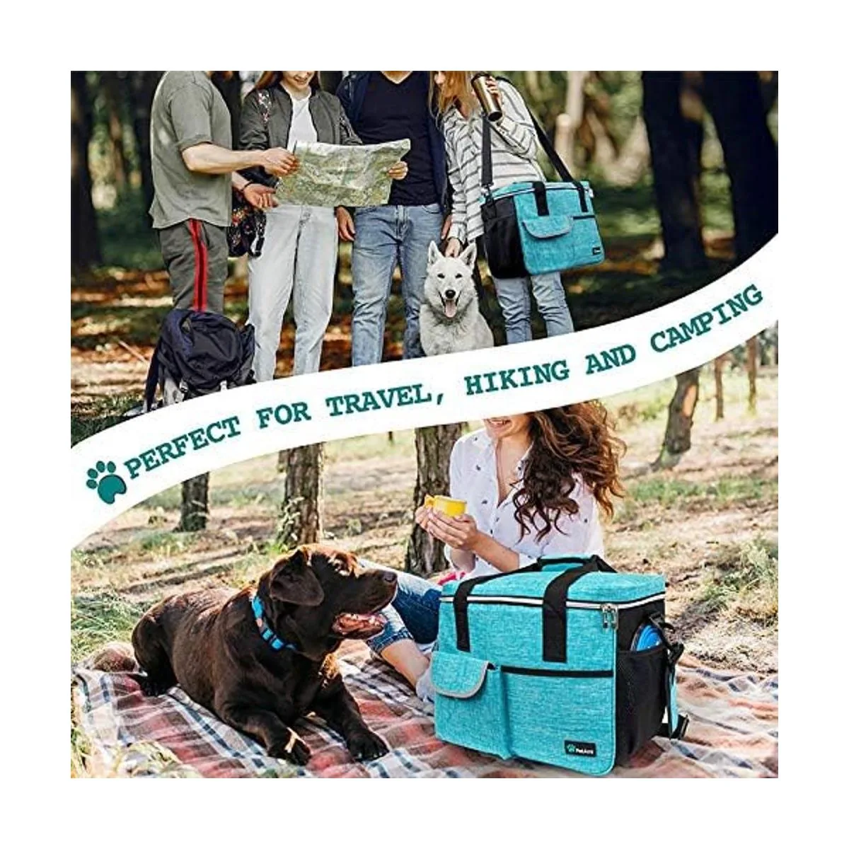 PetAmi Bolsa de viaje para perro organizador de bolsa con_6