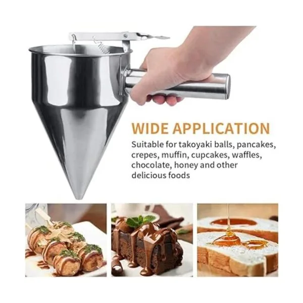 MyLifeUNIT Dispensador de masa para panqueques de acero_3