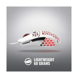 Cooler Master MM711 60G Glossy White Gaming Mouse with_2