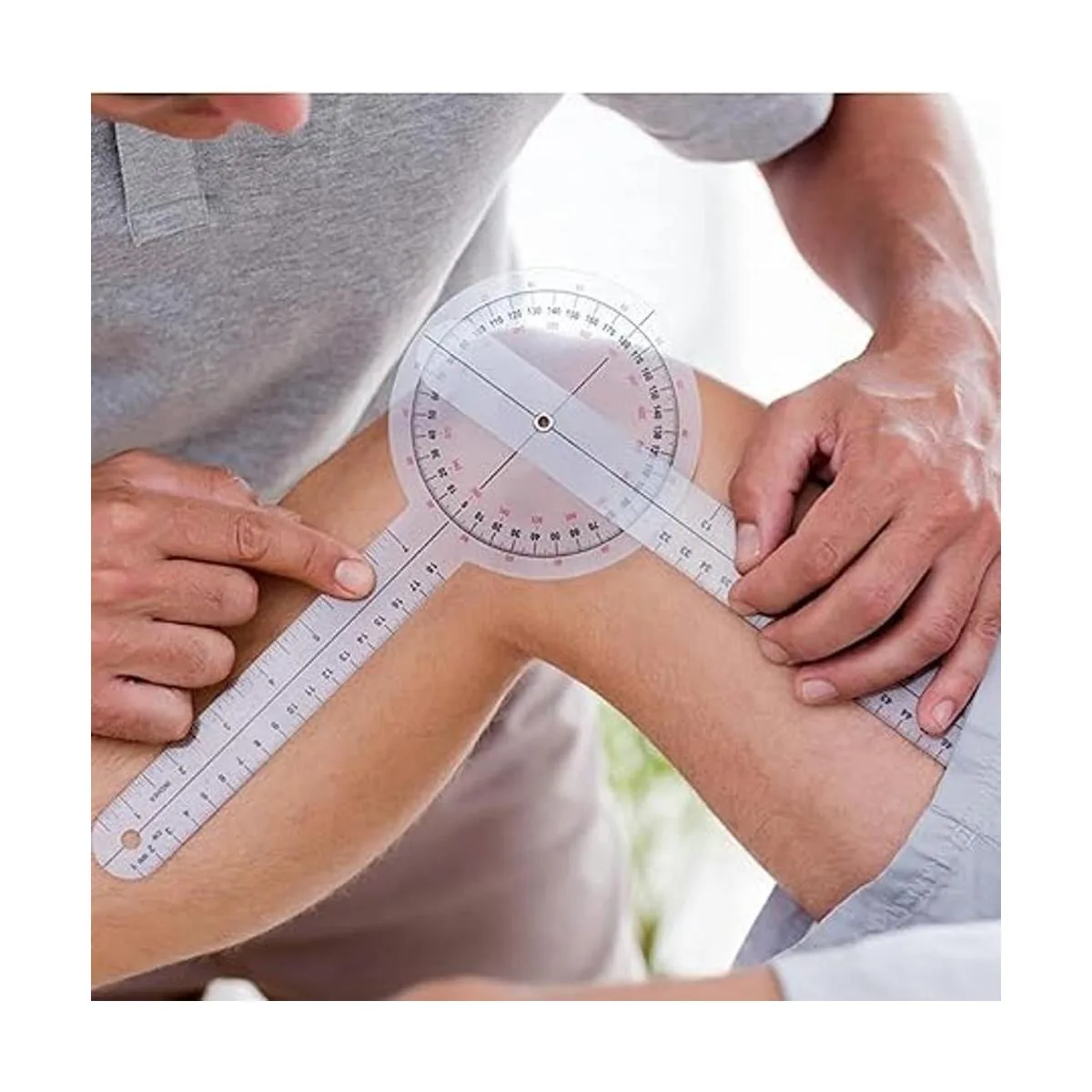 Goniómetro de 12 pulgadas 360 grados plástico.