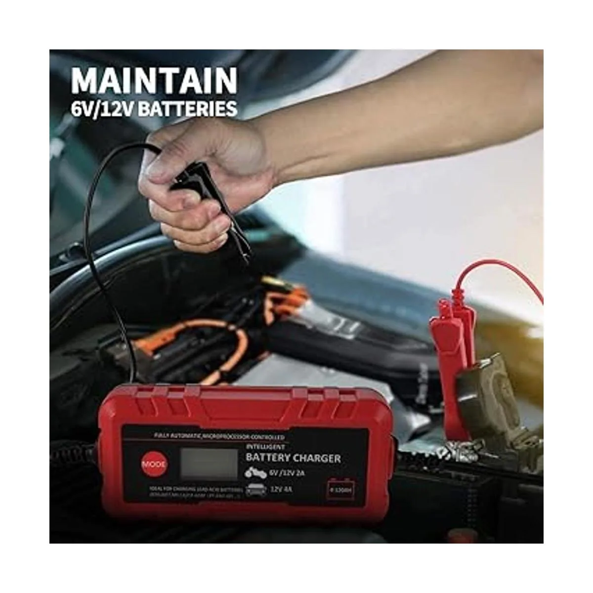 Adakiit 612V 4A Smart Battery ChargerMaintainer Fully_2