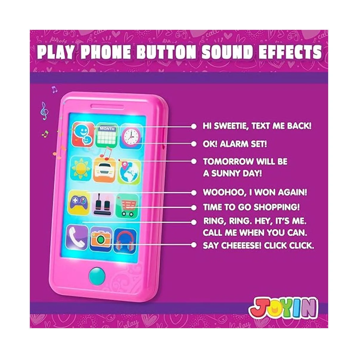 JOYIN Playact Juego de teléfono inteligente llavero de_3