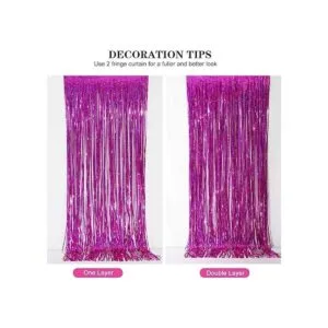 Cortina metálica con franjas de aluminio de telón de fondo_5