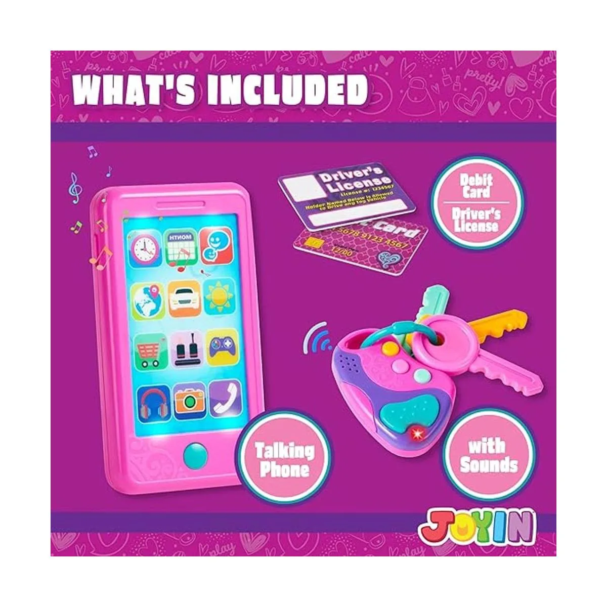JOYIN Playact Juego de teléfono inteligente llavero de_2