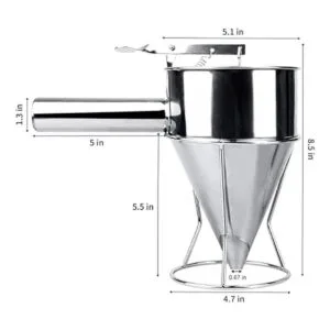 MyLifeUNIT Dispensador de masa para panqueques de acero_5