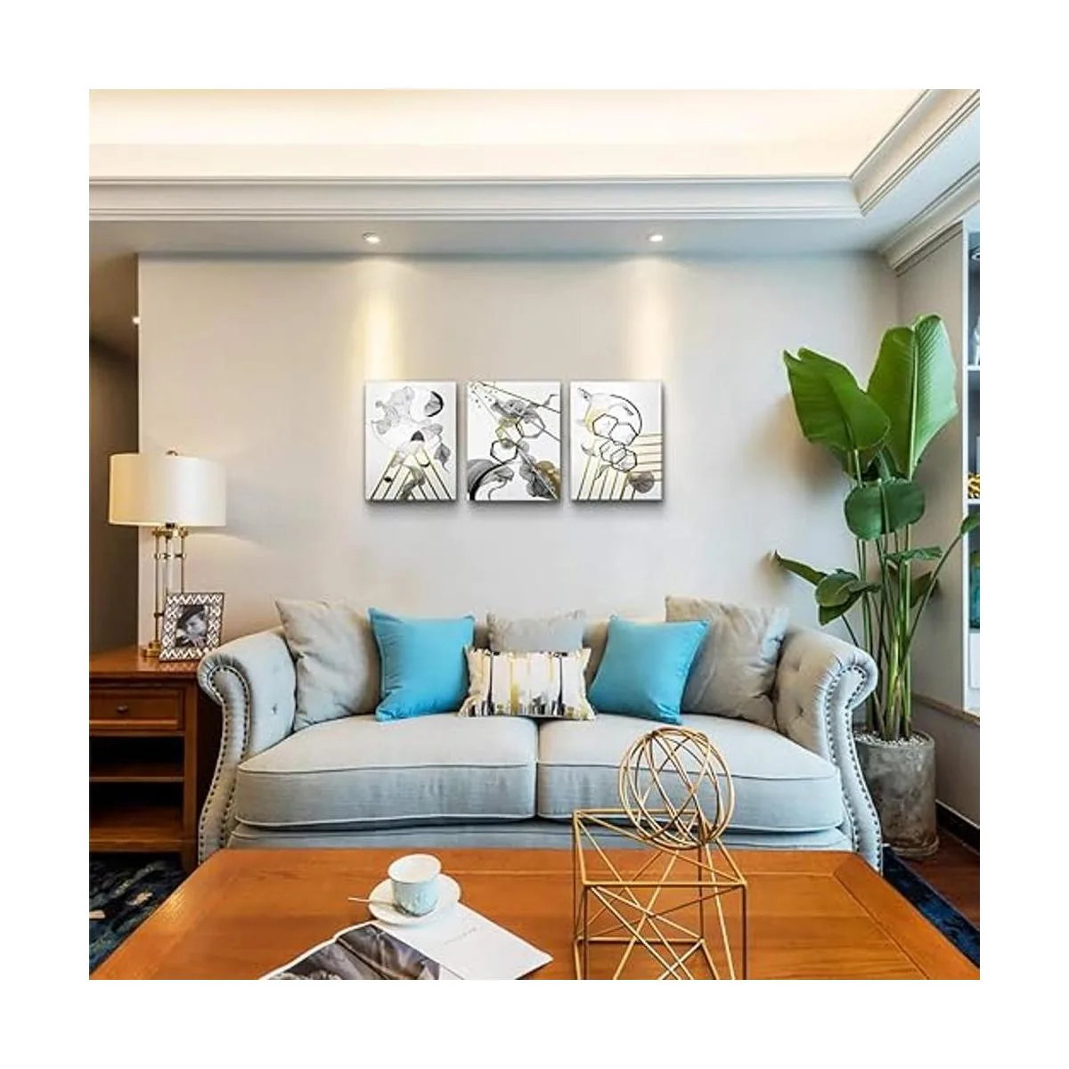 Moderna pintura abstracta lienzo arte de pared para sala