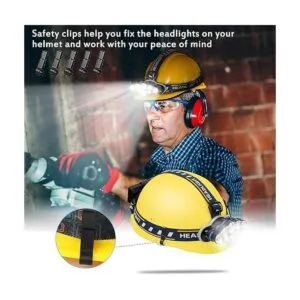 Linterna frontal recargable 8 luces LED de 18000 lúmenes