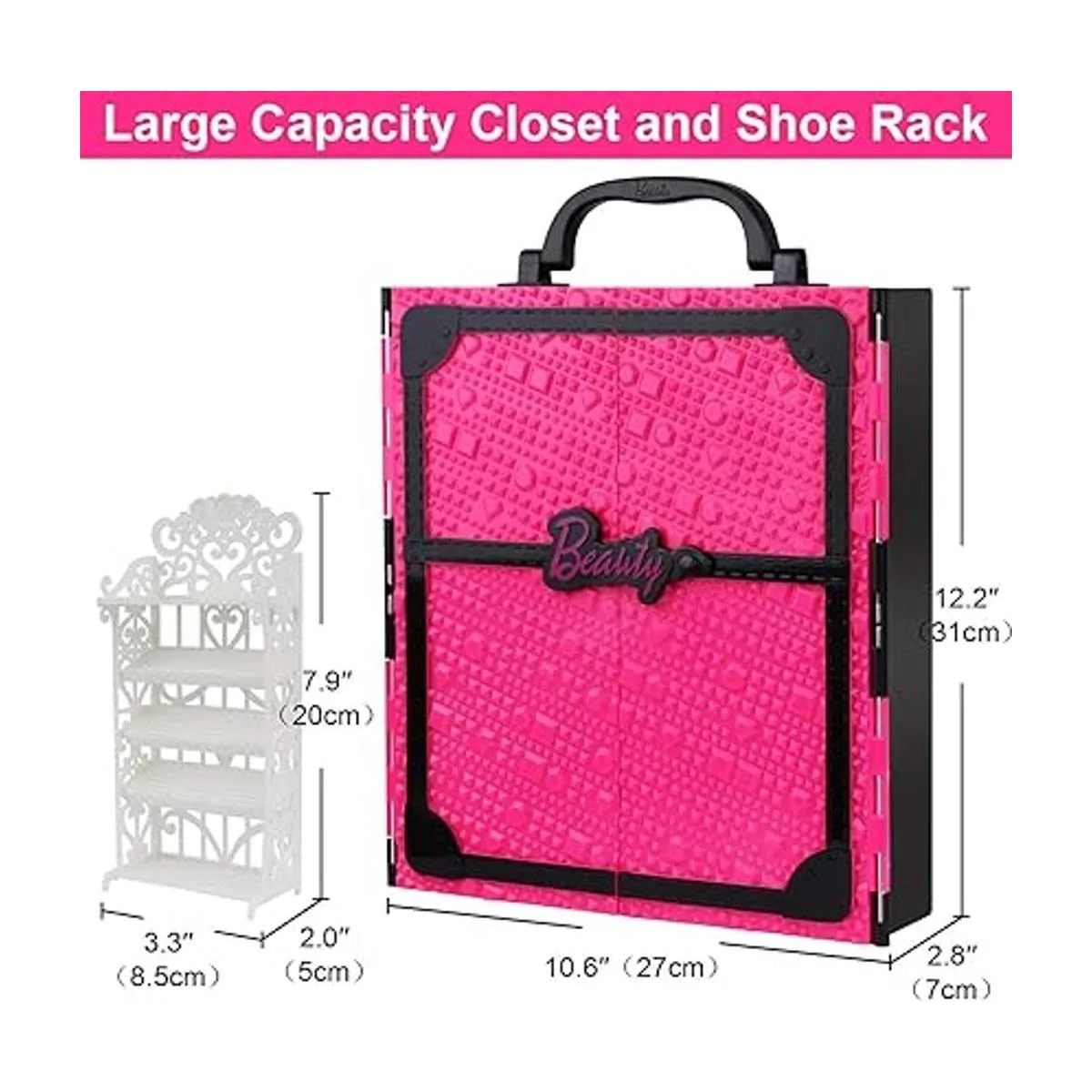 Armario de muñeca Ecore Fun para guardar ropa de muñeca y_3