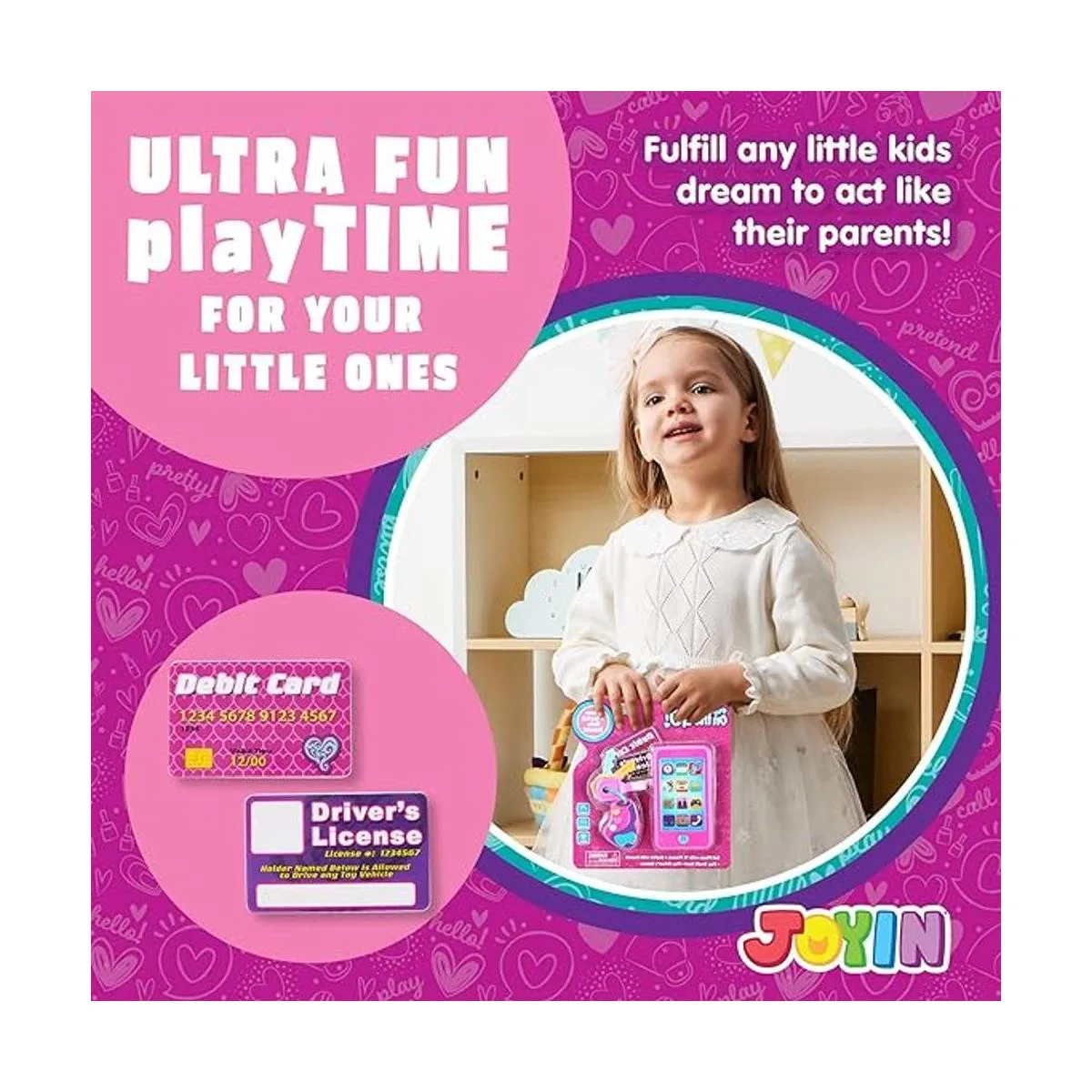 JOYIN Playact Juego de teléfono inteligente llavero de_5