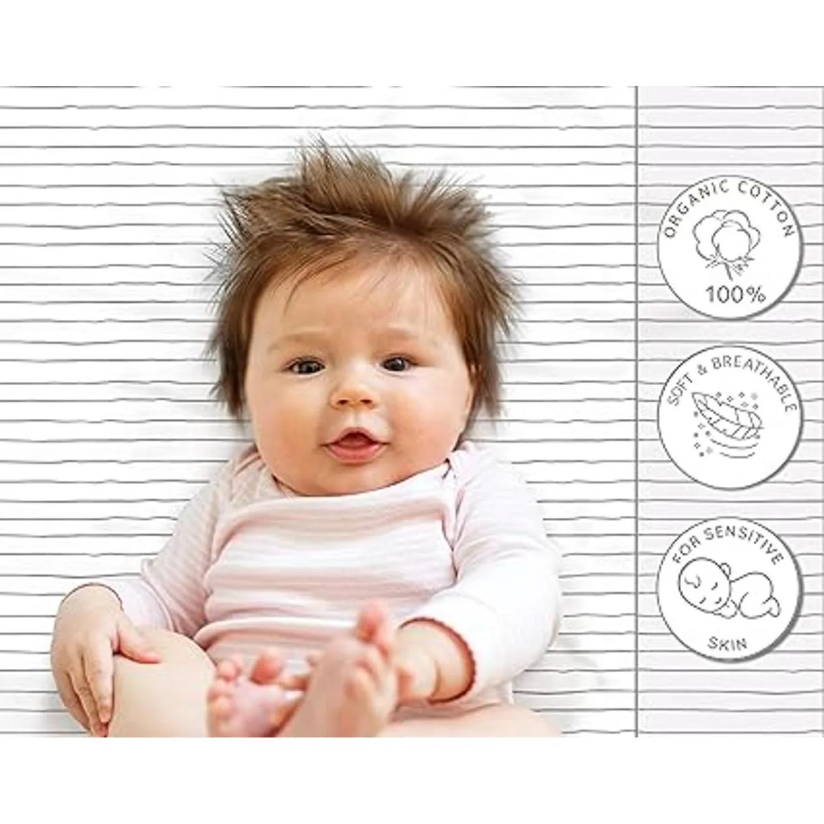 Sábanas de moisés ajustadas de jersey 100 algodón_3