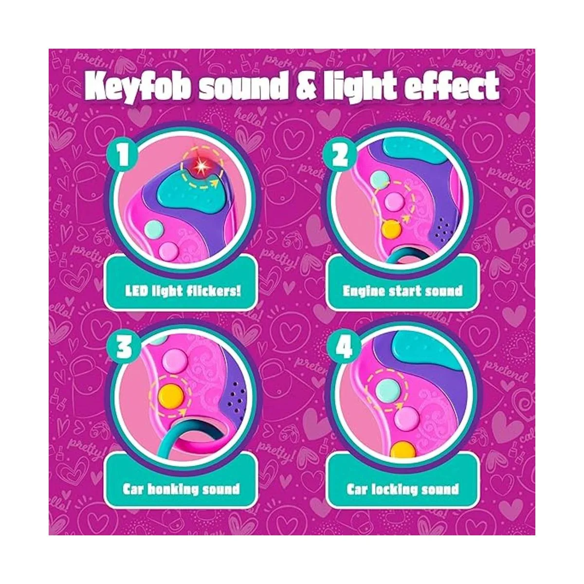 JOYIN Playact Juego de teléfono inteligente llavero de_4