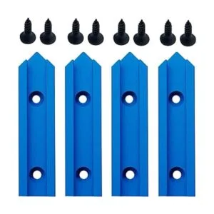 Guía en T con tornillos de madera Perfil de corte doble