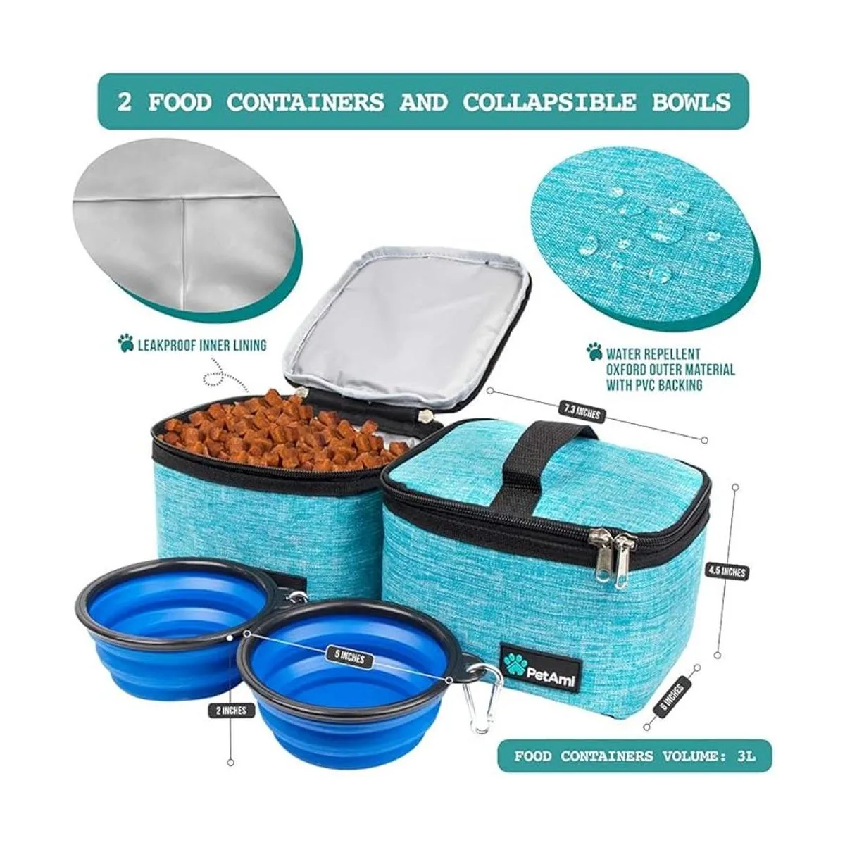 PetAmi Bolsa de viaje para perro organizador de bolsa con_5