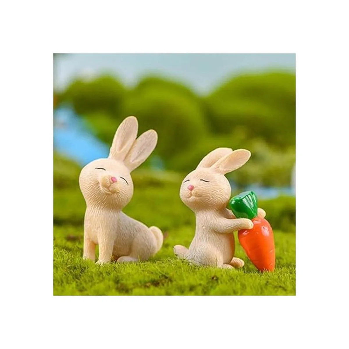 Halloluck 7 piezas de bonita figura de conejo en_5