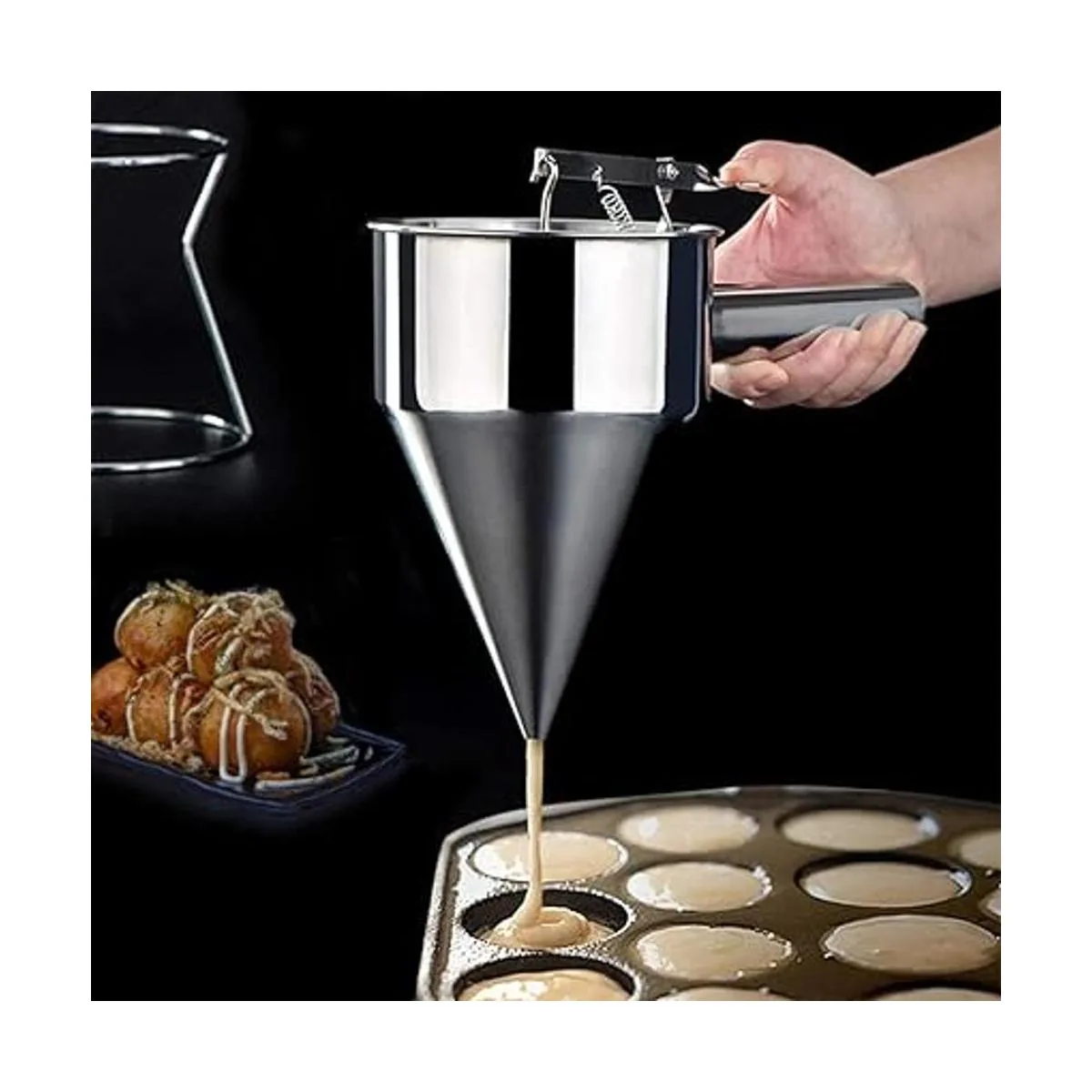 MyLifeUNIT Dispensador de masa para panqueques de acero_2