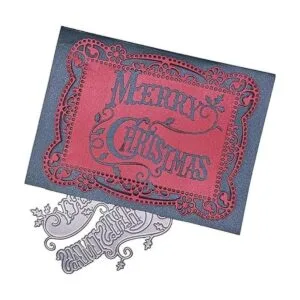 Merry Christmas Holly Leaves Metal Die cuts Christmas