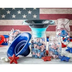 Embudo de conservas de cocina embudo de silicona plegable_2