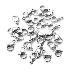 DNHCLL 100 Pieces 7x12mm Stainless Steel Curved Lobster_1
