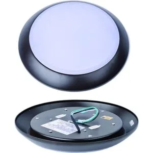 ECOELER Lámpara de techo LED redonda regulable de bronce_4