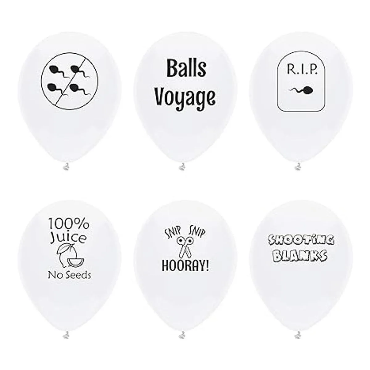 ROFLmart Funny Vasectomy Party Decorations Balloons_3