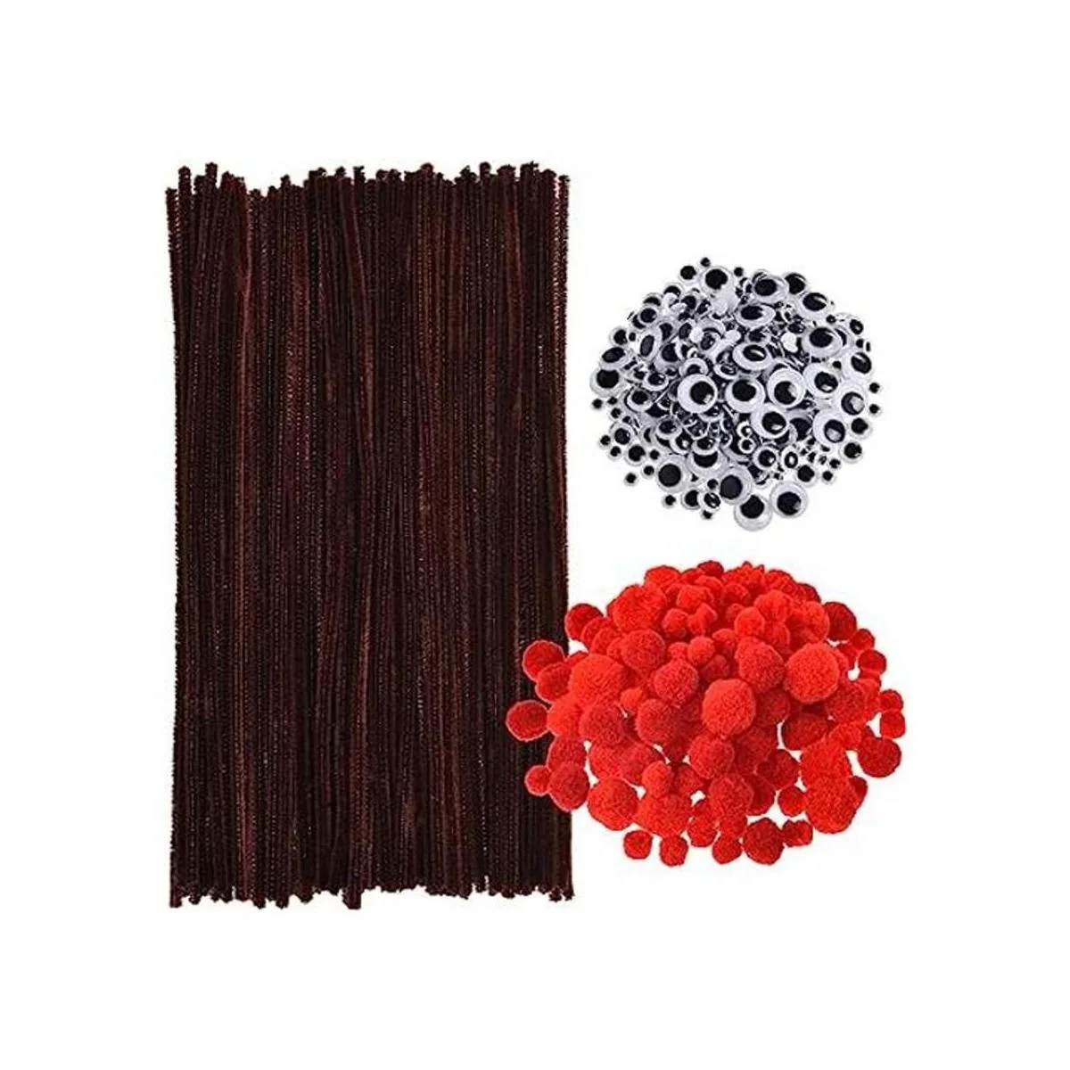 150 limpiadores de tuberías marrones de felpilla 150