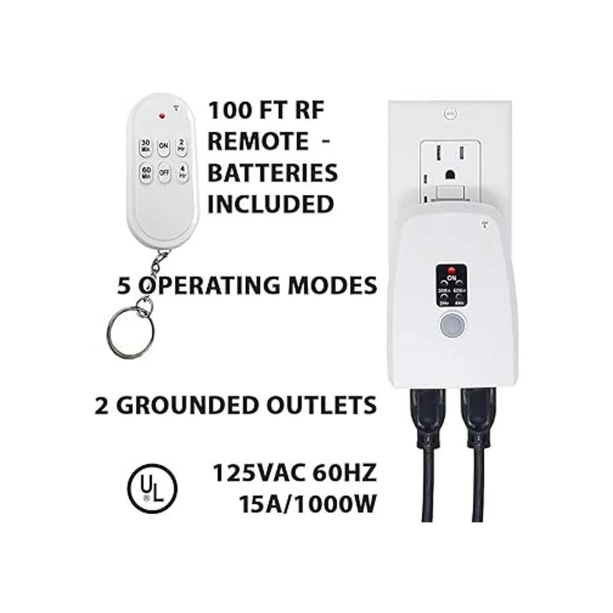 TEKLECTRIC Salida de control remoto para interiores con_2