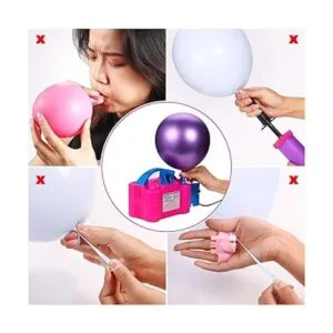 Bomba de aire eléctrica para globos y herramienta para_5