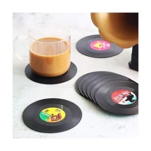 Posavasos divertidos para bebidas Juego de 12 discos de