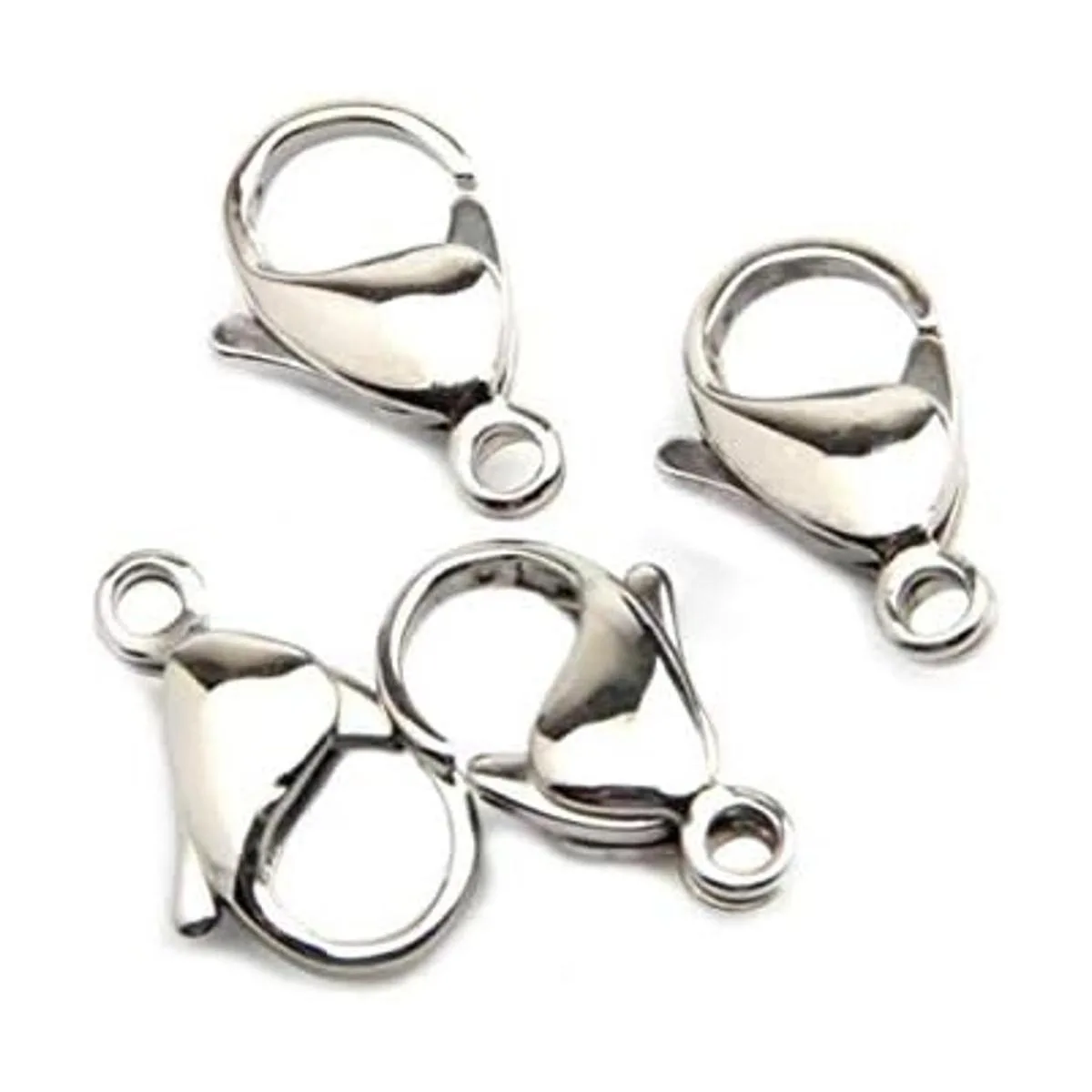 DNHCLL 100 Pieces 7x12mm Stainless Steel Curved Lobster_2