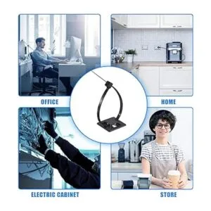 Paquete de 100 soportes con bridas para cables soportes