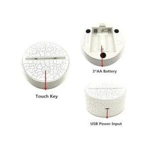 Luz nocturna de ilusión óptica 3D lámpara de escritorio_2