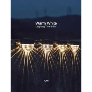 Solar Deck Lights Outdoor Lighting Backyard Decor Outside_4