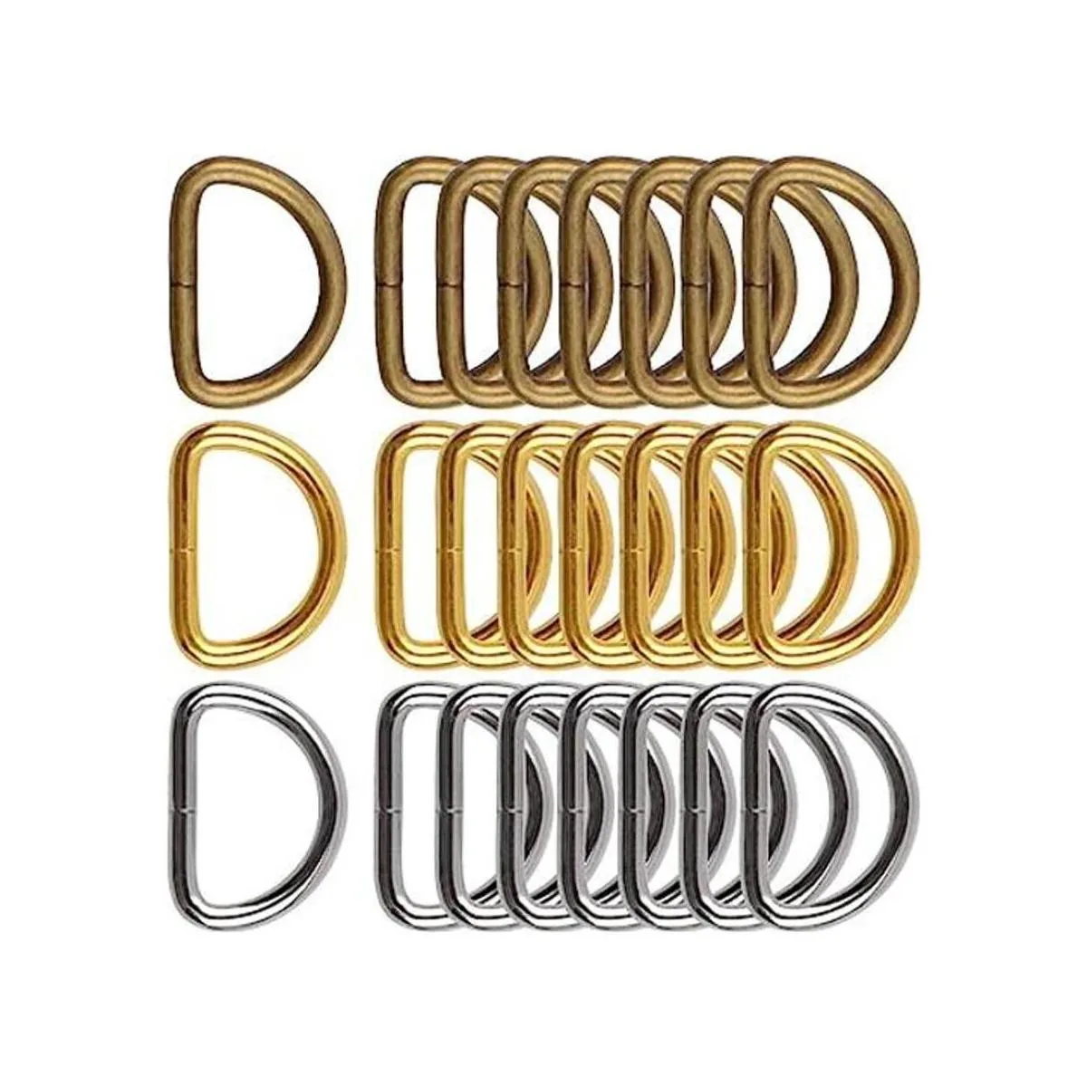 BronaGrand 120 hebillas de anillo en D de metal de 12_1