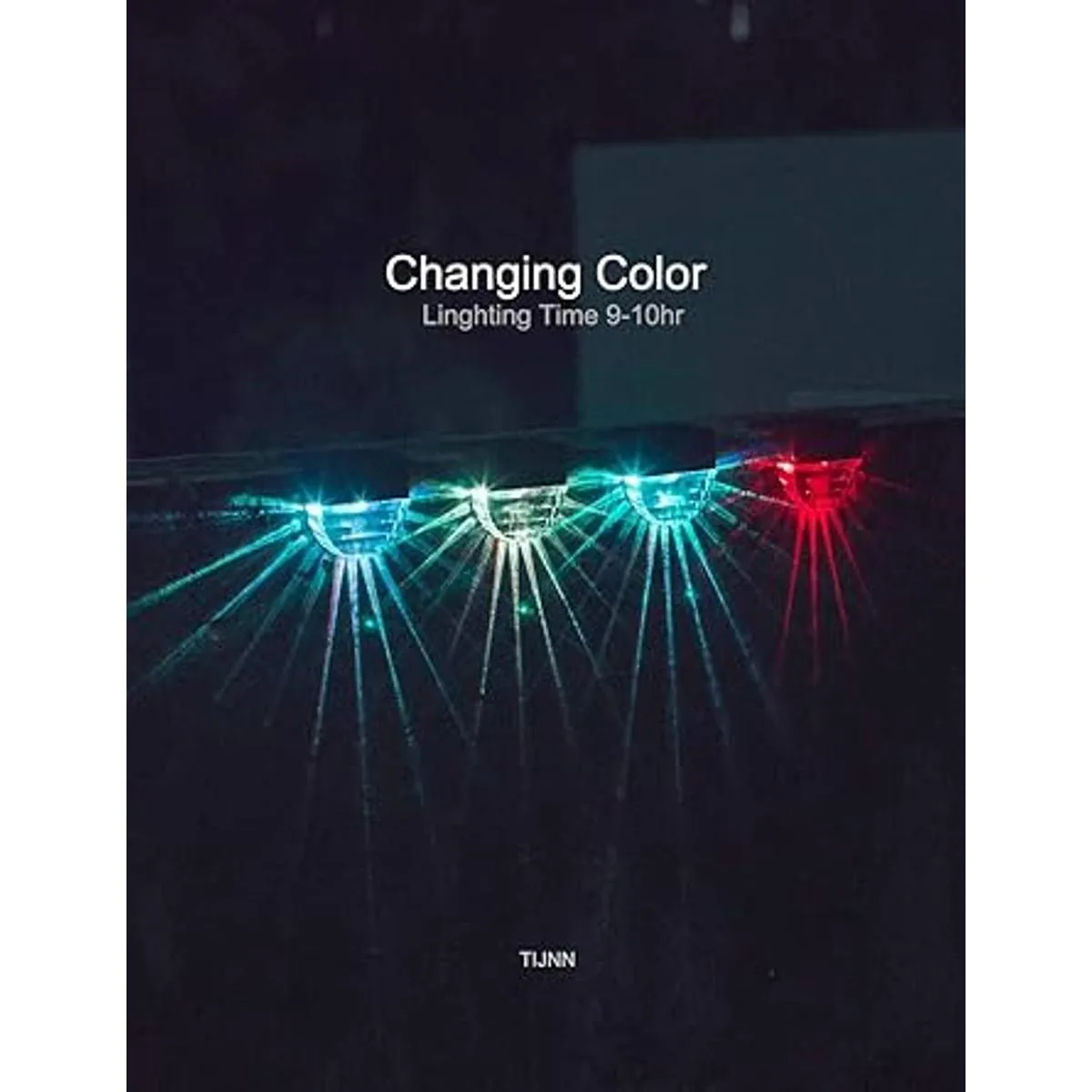 Solar Deck Lights Outdoor Lighting Backyard Decor Outside_5