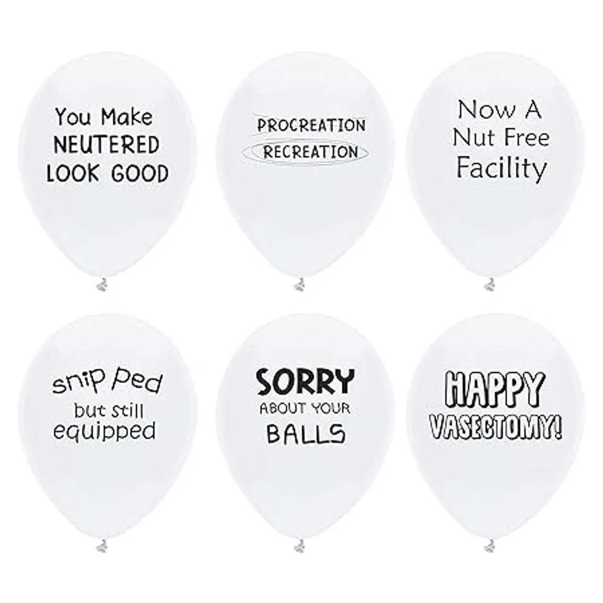 ROFLmart Funny Vasectomy Party Decorations Balloons_2