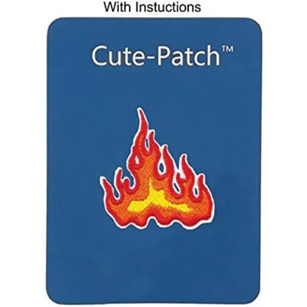 CutePatch Orange Red Flames Fire Blaze Embroidered Iron_3