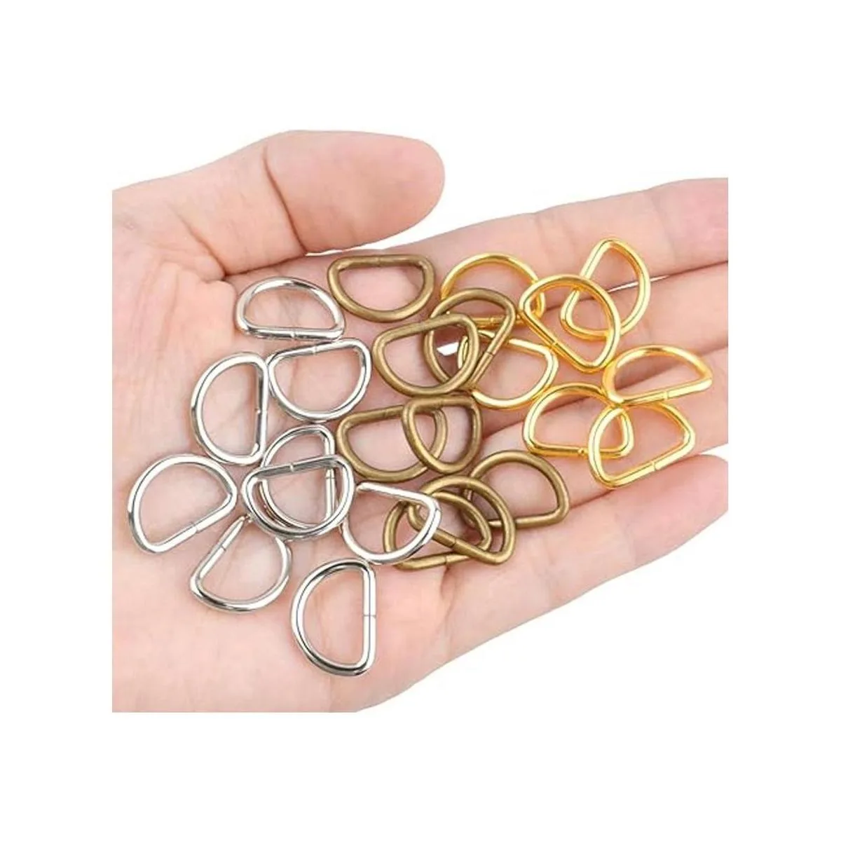 BronaGrand 120 hebillas de anillo en D de metal de 12_5