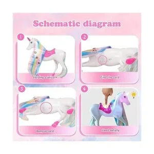 Muñeca mágica de unicornio y princesa juguetes de