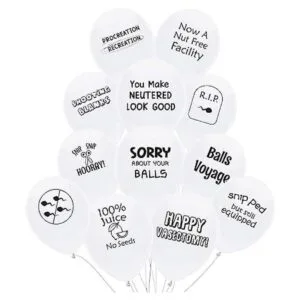ROFLmart Funny Vasectomy Party Decorations Balloons_1