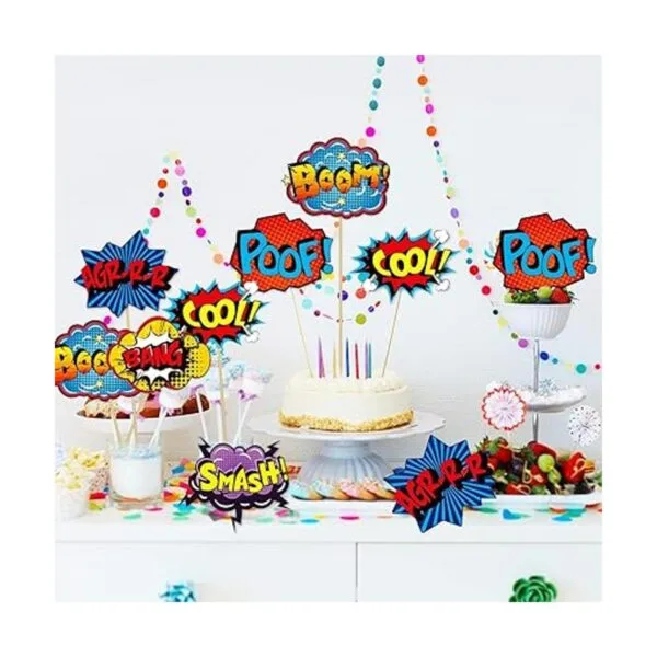 Blulu 30 Pieces Hero Themed Party Decorations Fun Hero_4