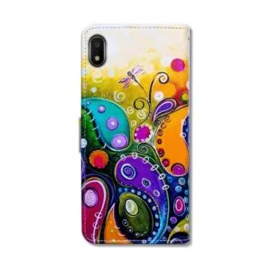 Bcov Funda tipo cartera para Galaxy A10e funda de piel_3